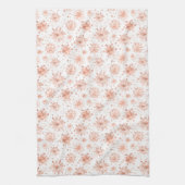 Rose Gold Winterschneeflocken Geschirrtuch (Vertikal)