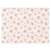 Rose Gold Winterschneeflocken Tischdecke (Vorderseite (Horizontal))