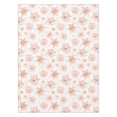 Rose Gold Winterschneeflocken Tischdecke (Vorderseite)