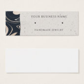 Rose Gold Wirbel Stuck Earring Display Cards (Vorne & Hinten)