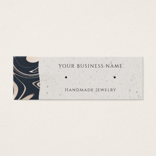 Rose Gold Wirbel Stuck Earring Display Cards (Vorderseite)