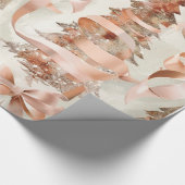 Rose Gold Wrapping Paper Geschenkpapier (Ecke)