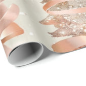 Rose Gold Wrapping Paper Geschenkpapier (Rolleneckpunkt)