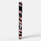 Rose Gold Zebra Print auf schwarz Case-Mate iPhone Hülle (Rückseite / Rechts)