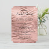 Rose Gold Zebra Print Einladung (Stehend Vorderseite)