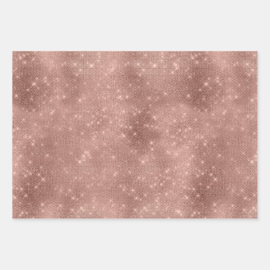 Rose Gold Zebra Print Geschenkpapier Set (Vorderseite 3)