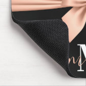 Rose Gold Zebra Print Mousepad (Ecke)