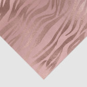 Rose Gold Zebra Print Seidenpapier (Detail)