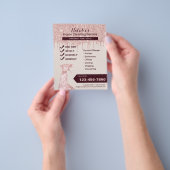 Rose Gold Zuhause Cleaning House Behalte Service Flyer (Gruppe)