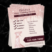 Rose Gold Zuhause Cleaning House Behalte Service Flyer