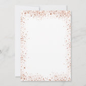 Rose Goldballons weiß Quinceanera Einladung (Rückseite)