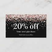 Rose Goldbarren - Goldcode Rabattkarte (Vorderseite)