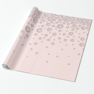Rose Goldbarren Rosa Diamanten Geschenkpapier