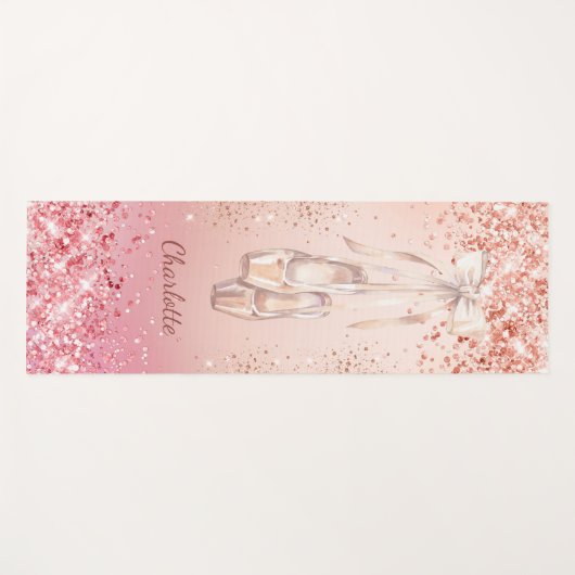 Rose Goldbarren Yogamatte (Vorderseite (Horizontal))
