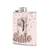 Rose Goldbarsche Diamanten Bachelorette Flachmann (Links)