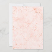 Rose Goldbaum des Lebens Bat Mitzvah Einladungen (Rückseite)