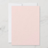 Rose Goldblume Eukalyptus-Luxus Einladung (Rückseite)