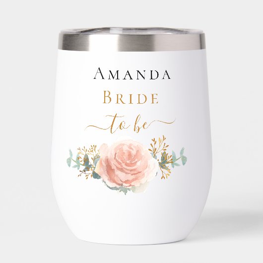 Rose Goldblume Eukalyptusgrün (Rückseite)