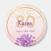 Rose Goldblume Save the Date Magnet (Vorne)