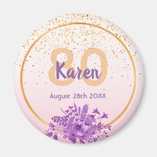 Rose Goldblume Save the Date Magnet