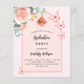 Rose Goldblumengeschmack Graduierungspartei (Vorderseite)
