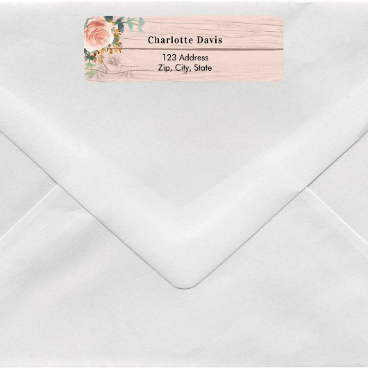 Rose Goldblumengrün Rücksendeadresse