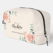 Rose Goldblumengrün Waschbeutel (Rechte Ecke)