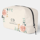 Rose Goldblumengrün Waschbeutel (Rechte Ecke)