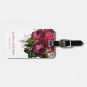 Rose Goldblumenmutter Gepäckanhänger (Vorderseite horizontal)