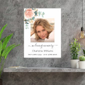 Rose Goldblütendenkmal Foto Gedenkfeier Poster