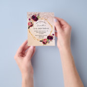 Rose Goldblütengeld Flyer (Gruppe)