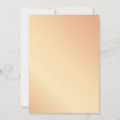 Rose Goldblütengrün 50. Hochzeitstag Einladung (Rückseite)