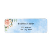 Rose Goldblütengrün Blaue Himmelsblume Rücksendead (Vorne)