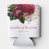 Rose Goldblütenmutter Großmutter Dosenkühler (Rückseite)