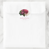 Rose Goldblütenmutter Großmutter Runder Aufkleber (Tasche)