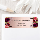 Rose goldbordeauxfarbene Rostflorchen: Adressenauf (Insitu)