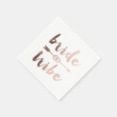 Rose Goldbrauenring Serviette (Ecke)
