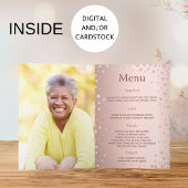 Rose Golddiamanten 60. Geburtstag Begrüßungsmenü Einladung