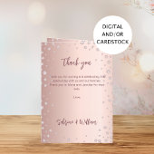 Rose Golddiamanten Foto Begrüßungsprogramm Menü Einladung