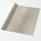 Rose Golden Blush Tiffany Kunst, Dichtung und Musi Geschenkpapier (Ungerollt)