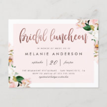 Rose Golden Bridal Luncheon