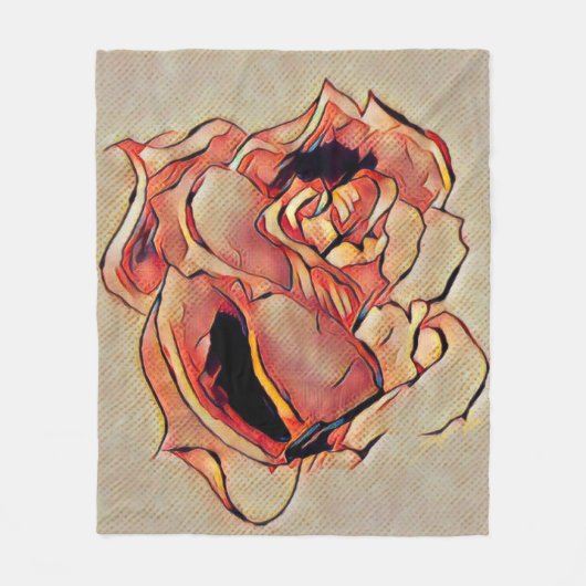 Rose Golden Fleece Blanket (Vorderseite)