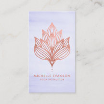 Rose Golden Foil Lotus Blume Lila Wasserfarbe