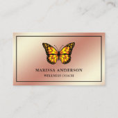 Rose Golden Foil Piazza della Riforma Visitenkarte (Vorderseite)