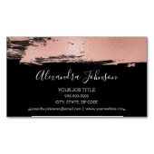 Rose Golden Foil Pinakothek Züst Magnetische Visitenkarte (Vorderseite)