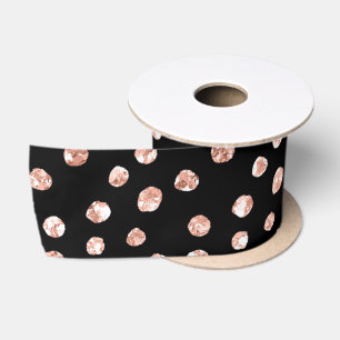 Rose Golden Rosa Bronze Dosen Schwarzer Chic Satinband