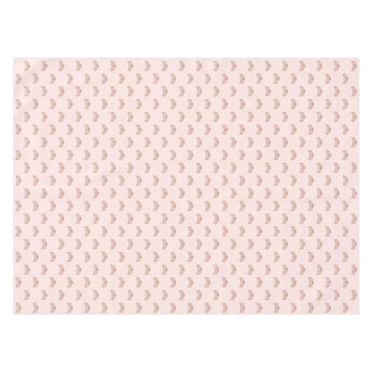 Rose Golden Rosa Tiara Krone Quinceanera Geburtsta Tischdecke (Vorderseite (Horizontal))