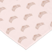 Rose Golden Rosa Tiara Krone Quinceanera Geburtsta Tischdecke (Schrägansicht)