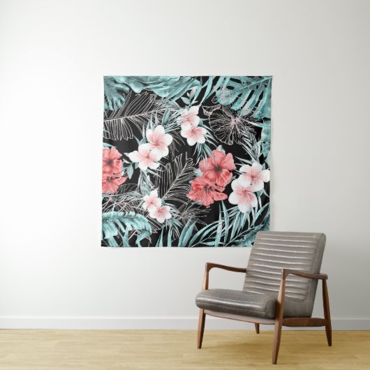 Rose Golden Tropical Parco Civico-Ciani Wandteppich (Beispiel (Horizontal))