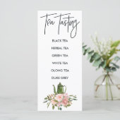 Rose Golden und Blush Bridal Teatro Sociale Bellin Menükarte (Stehend Vorderseite)